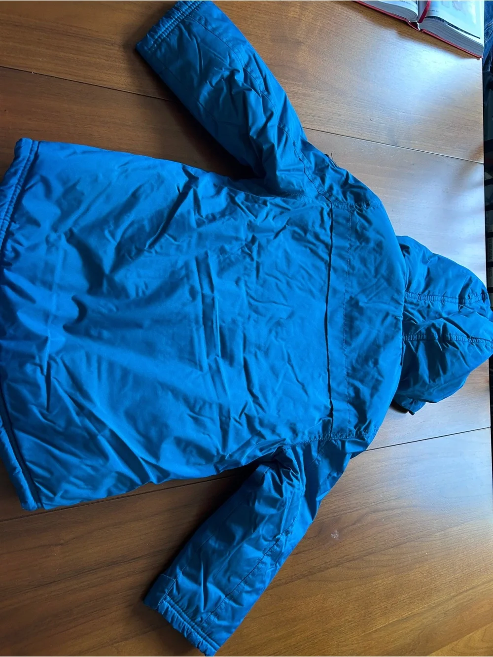 Boys Blue Hooded Ski Jacket Sz 5